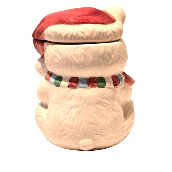 Vintage Santa Bear Cookie Jar 1970s Christmas - Picture 3 of 6